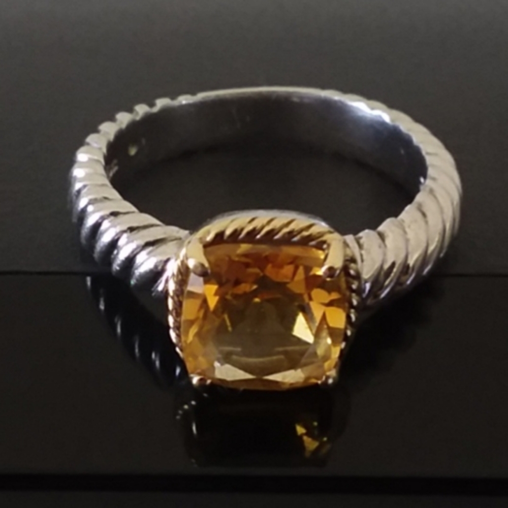 Citrine Stone size 6.5 Ring